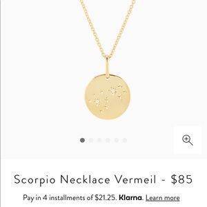 Mejuri Zodiac Scorpio Necklace Vermeil Gold